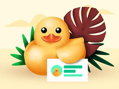 🦆 Duck Illustration design duck flat graphic graphic design illustration vector