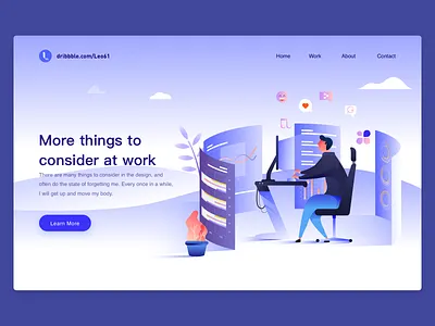 More Things To Consider At Work boy illustration