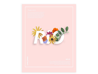 flower poster flower graphic design illustration poster poster a day poster art poster design
