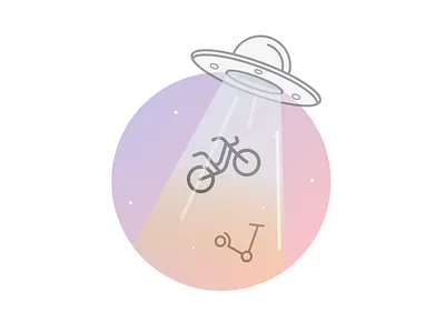 Illustrations - Yellow App bike branding flat illustration interface layout scooter ui vector