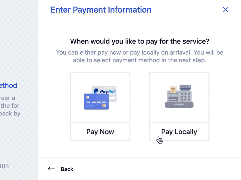 Checkout Payment options for my Appointment Booking Plugin cards checkout payments paypal steps