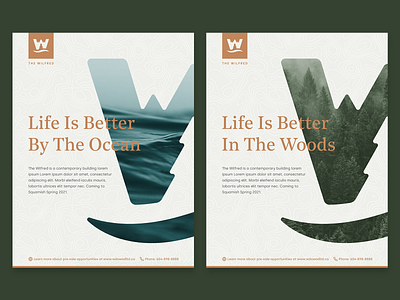Brand Posters branding forest logo logo design mountains ocean outdoors poster poster art poster design