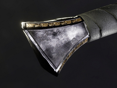 Egyptian Khopesh - Obsidian Version 3d 3d art 3d modeling 3dmodel 3drender blender cg art cgi egypt egyptian game art graphic design metal obsidian pbr prop design render substance painter sword weapon