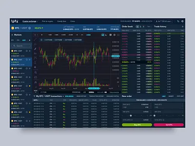Idax Cryptocurrency Exchange crypto cryptocurrency cryptocurrency app cryptocurrency trading dark mode web app
