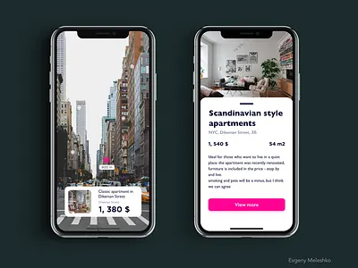 Rent apartment ui sketch adobexd