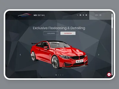 Web design for car leasing burger menu design ui webdesign website