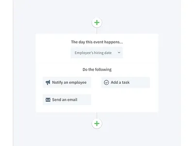 Flow builder buttons dropdown flow form plus saas ui