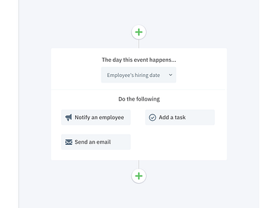 Flow builder buttons dropdown flow form plus saas ui