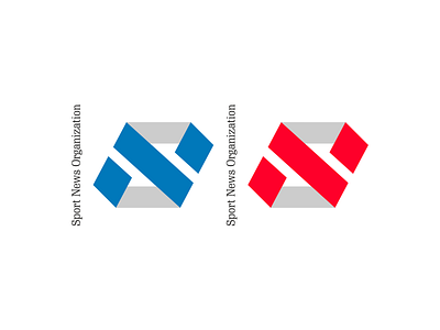 Sport News Organization design icon illustration logo typography