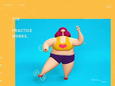 Fat Or Sexy ? 3d cinema 4d design illustration