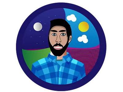 Illustration Day And Night design illustration illustrator vector