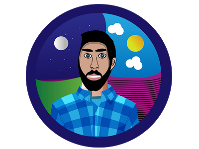 Illustration Day And Night design illustration illustrator vector