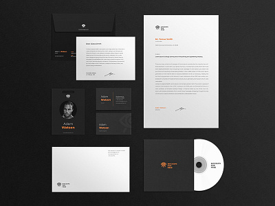 Corporate Identity Mockup branding busines card corporate design disk envelope idenity logo mock up paper texture typography