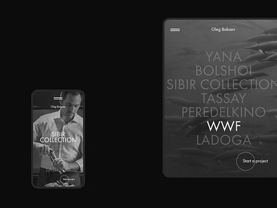 Creative frontend developer portfolio clean concept design desktop grid interface minimal minimalistic mobile ui web website