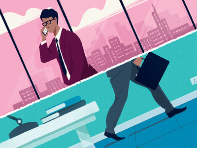 London Business School business characters concept conceptual illustration editorial illustration figure figures illustration magazine texture