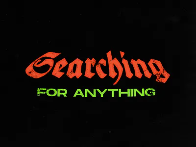 SEARCHING 🔎 design graphic grunge typography