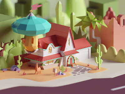 Star vs the Forces of Evil (WIP) b3d blender disney xd fan art isometric low poly render