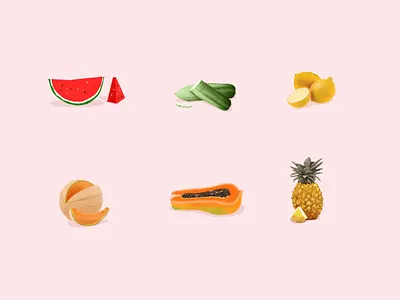 Fruit icons