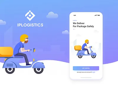 IP Logistics ip logistics splash ui ux