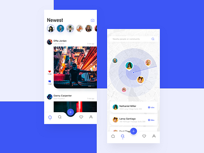 Social App activity app categories chat feed graphics ios network photo popular rounded social social app uds ui
