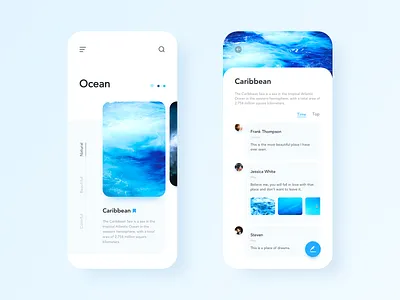 Share the dream place ae blue clean design ocean ui
