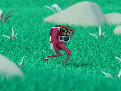 Lumberbot 3d ai c4d lumber mecha robot scifi