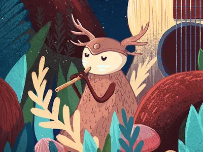 Music Doodle 2d art character doodle illustration nature photoshop
