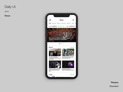 Daily UI #094 News adobexd dailyui
