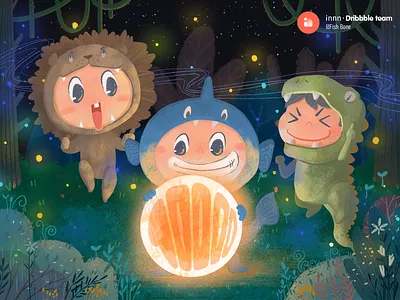 10,000 fans lllustrations