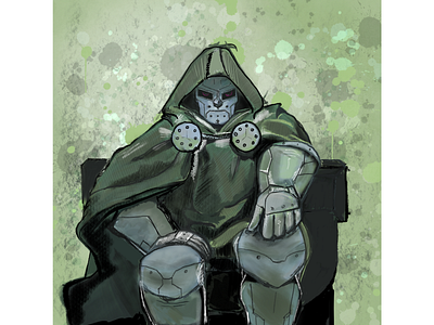 Marvel | Doom adobe comic comic art doom green marvel marvel comics marvelcomics procreate procreate app procreate art superhero superheroes supervillain villian