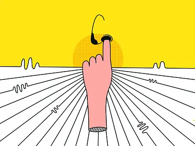 The Horizon doodle doodles drawing fun hand illustration ipad nose perspective procreate procreateapp texture