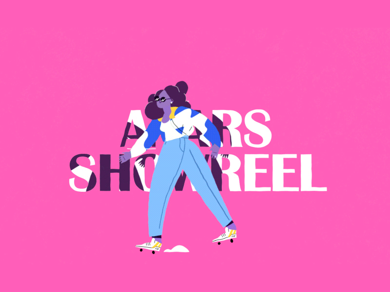 Showreel AnarS 2d animation after effects animation character animation design gif illustration motion motion design showreel