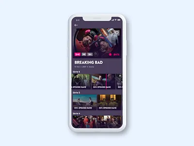 Kuki TV - Mobile App TV SHOW Detail app clean design flat ios iphone kuki movie show smart timeline tv ui ux web