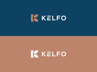 Kelfo Logo brand branding concept design flat icon illustration lettermark logo logomark minimal type