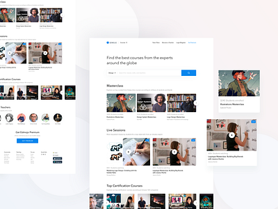 Edmojo- Ed-tech Landing Page animation app branding dailyui design dribbble flat inspiration interaction design landing page minimal shot sketch type typography ui ui ux ux web website