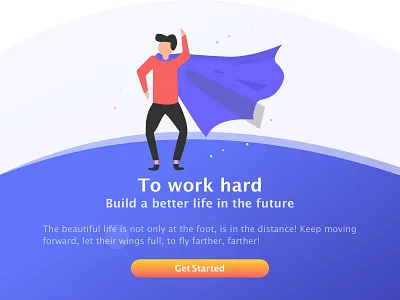 To Work hard app ikon ui