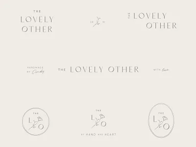 The Lovely Other Branding botanical branding cleverlogo design earthy elegant floral florist flower font illustration layout logo logodesign logomarks natural organic simplicity typography vector