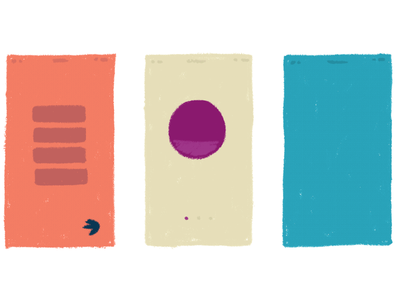 Onboarding screens animation app art colors design gif gif animation illustration mobile onboarding photoshop process