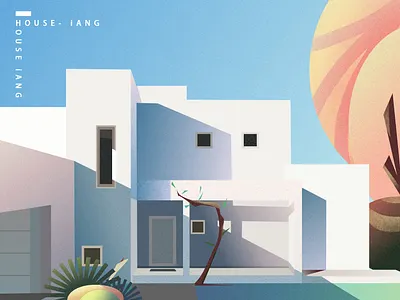 House-买不起画一个 architecture garden house