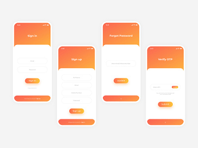 Sign in & Sign up illustraion photoshop ui design uxuidesign vector
