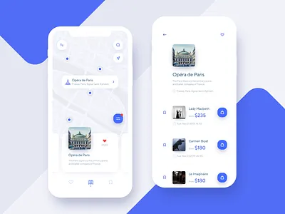 Tourist Guide App concept app ios app ios design iphone x iphone xs xr map map app museums social app tour tourist guide travel travelling ui ux
