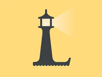 36 Days of Type - Letter L 36 days 36 days of type flat flat design icon illustration illustrator lettering lettering art lettering challenge lighthouse logo minimal type typography vector