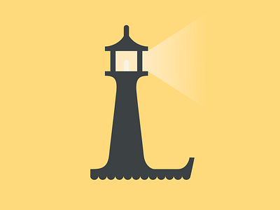 36 Days of Type - Letter L 36 days 36 days of type flat flat design icon illustration illustrator lettering lettering art lettering challenge lighthouse logo minimal type typography vector