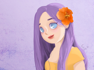 Daily work - Girl's portrait 5 illustration