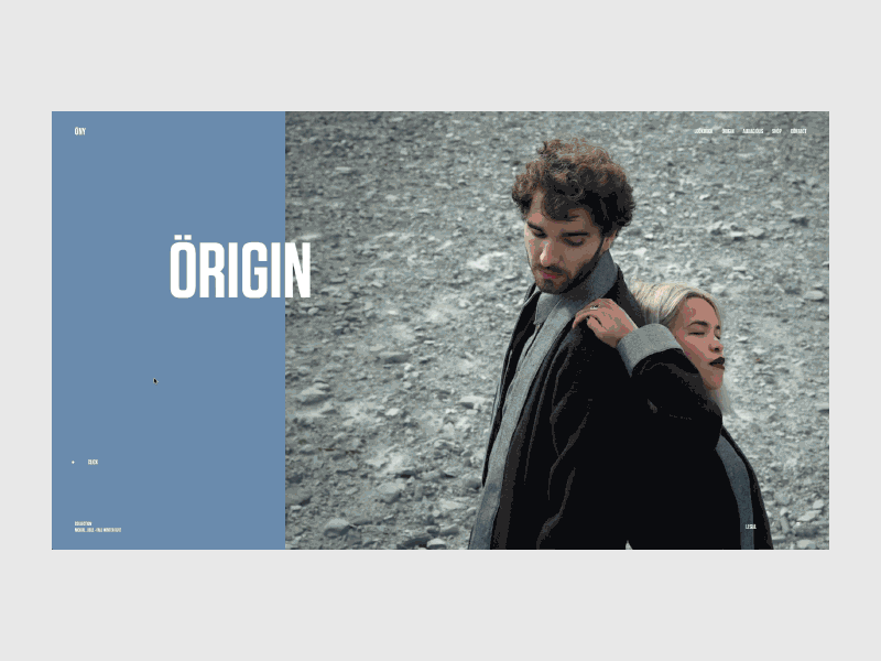 Ony France — Lookbook FW 16'/17' color design interface layout minimal photography portfolio scroll animation ui user interface userinterface ux web design webdesign website