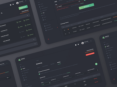 Crypto Custody---Dashboard assets btc crypto dashboard eth exchange otc services