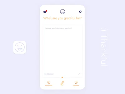 Thankful HD app design branding design ios responsive ui visual design