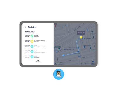 Daily UI 020 - Location tracker adobe xd amazon daily ui challenge daily ui design graphic design ios tablet
