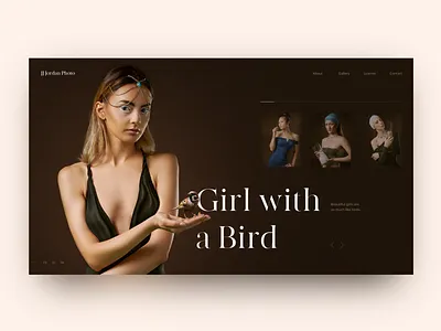 Classical Painting Reimagined in a Web Page creativity daily design homepage landing landing page main page minimal ui web webdesign website