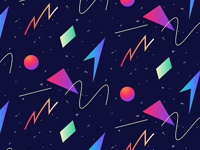 Totally Rad Pattern! 80s art illustration pattern rad